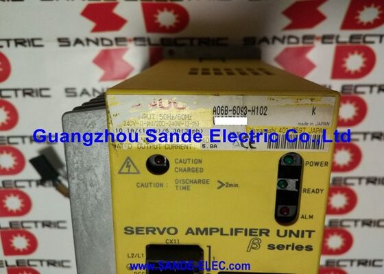 Fanuc सर्वो एम्पलीफायर यूनिट 200-240VAC 6.3A/5.9Amps A06B-6093-H102 A06B6093H102 A06B-6093-H102