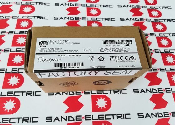 बॉक्स 1769OW16 1769-0W16 रिले आउटपुट में एक नया AB 1769-OW16 पीएलसी मॉड्यूल
