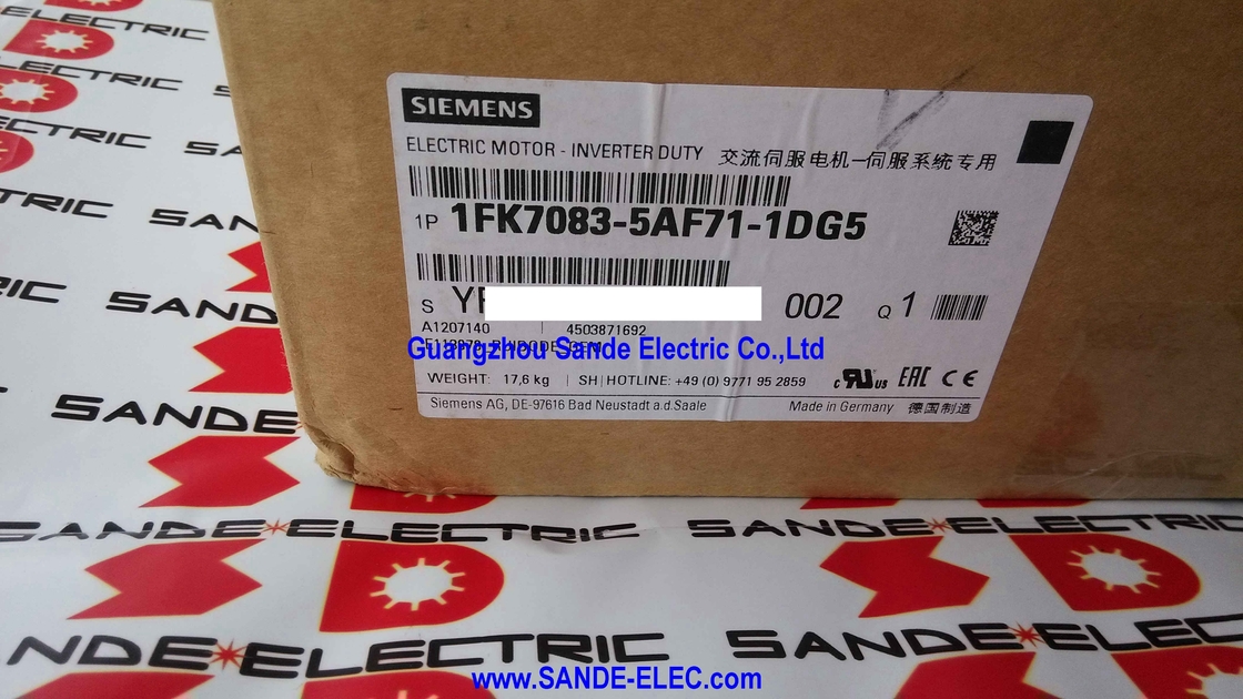 SIMOTICS S SYNCHRONOUS SERVOMOTORS  1FK7083-5AF71-1DG5 1FK7 083-5AF71-1DG5  1FK7O83-5AF71-1DG5