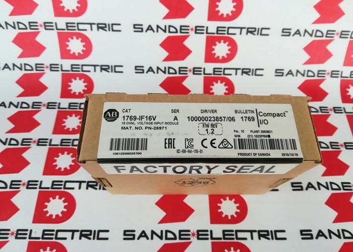 One New Allen Bradley 1769-IF16V /A 2014 16-Channel Analog Voltage Input Module