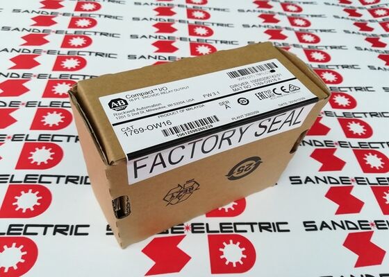 बॉक्स 1769OW16 1769-0W16 रिले आउटपुट में एक नया AB 1769-OW16 पीएलसी मॉड्यूल